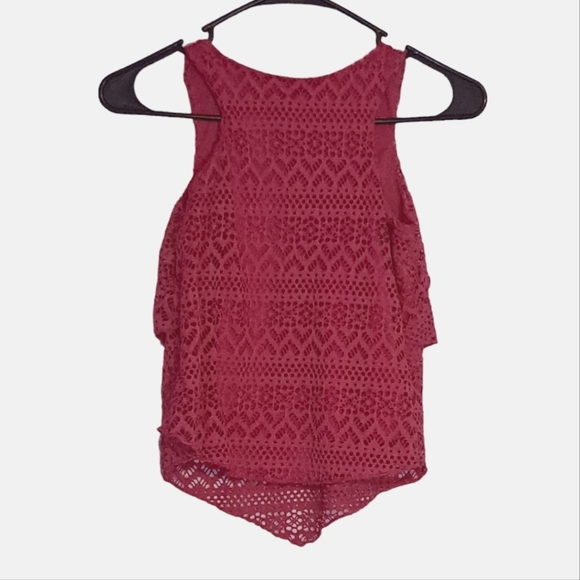 Miss attitude pink layered tank top size girls medium 10/12 - Picture 2 of 4